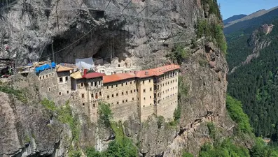 Sümela Manastırı'ndaki restorasyonun yüzde 80'i tamamlandı