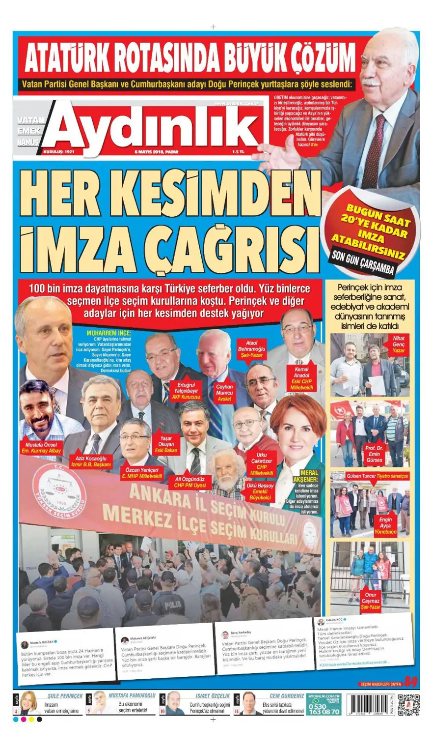 Günün gazete manşetleri - 6 Mayıs 2018 11