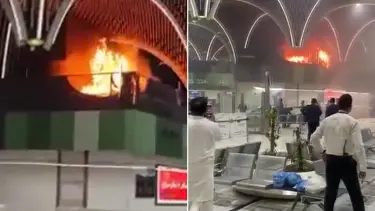 Bağdat Havalimanı'nda yangın