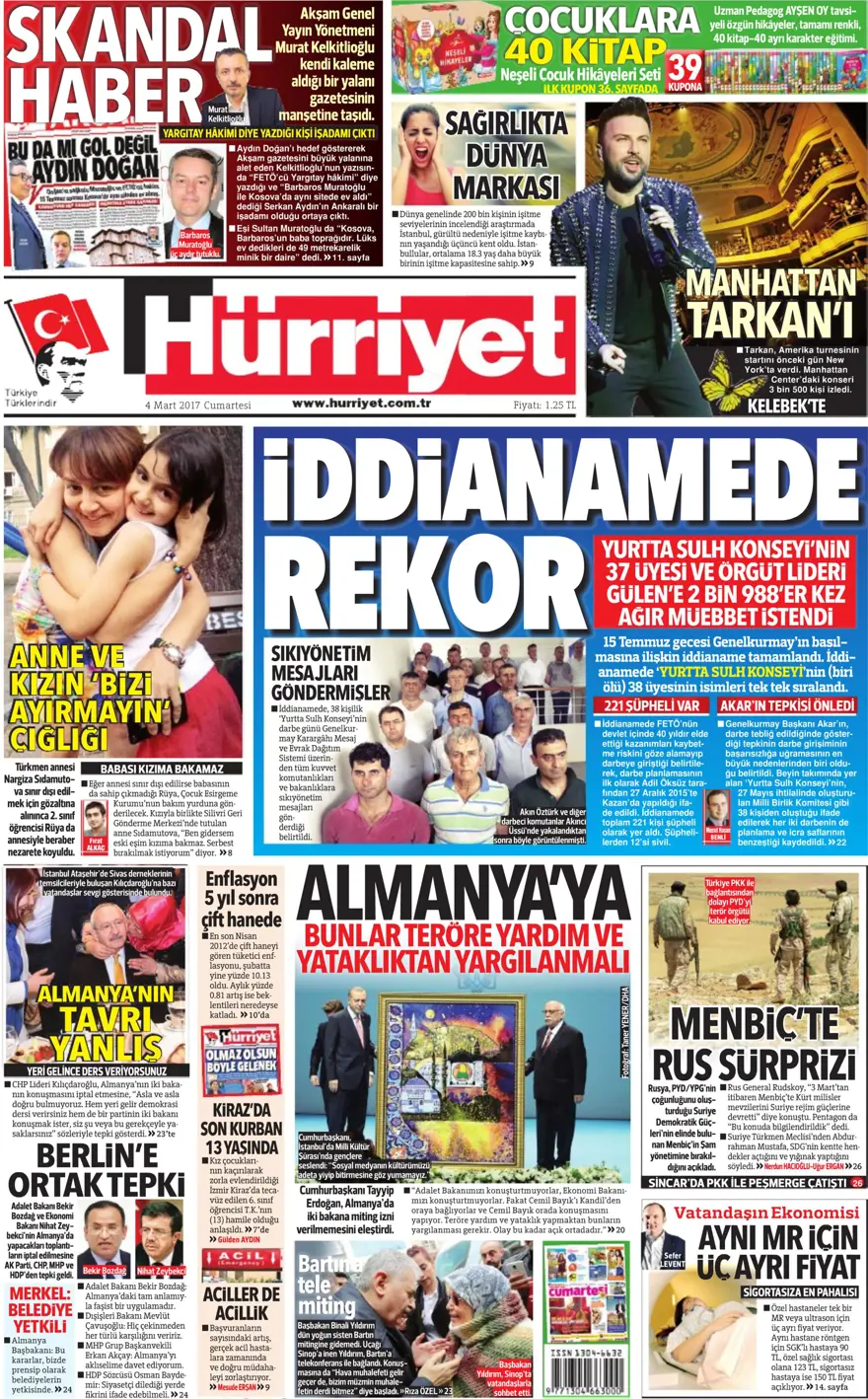 Günün gazete manşetleri - 04.03.2017 1