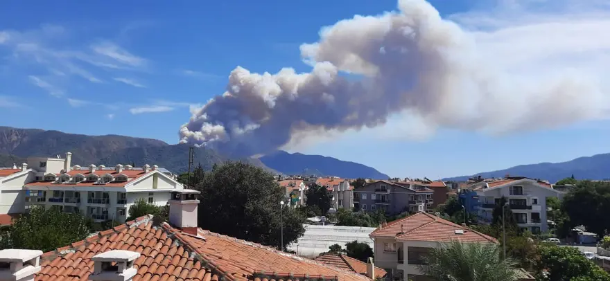 Marmaris'te orman yangını 8