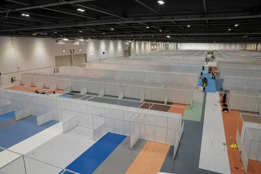 Corona için acilen yapılan hastane boş duruyor 2