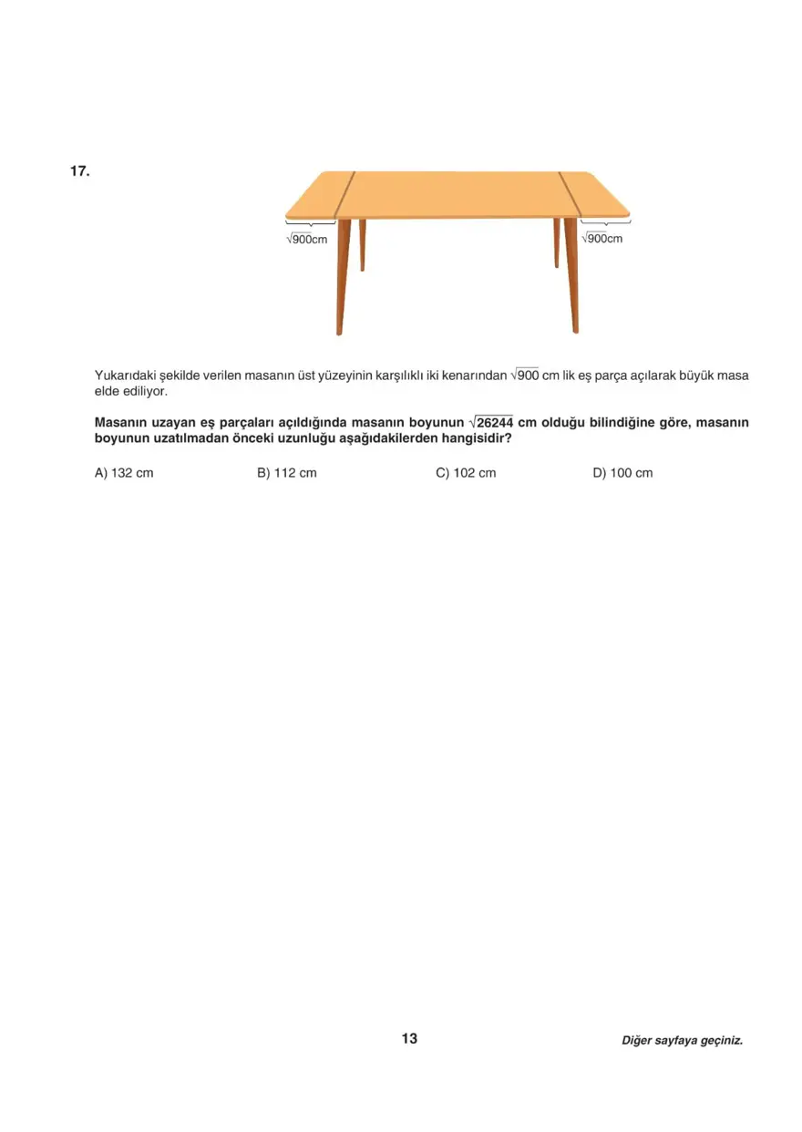 Uğur Okulları LGS-2 sayısal deneme sınavı 12