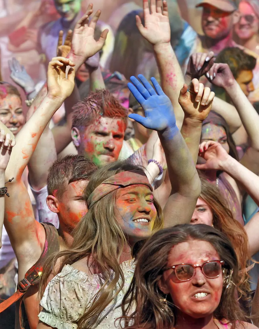 Kiev'de Holi Festivali 5