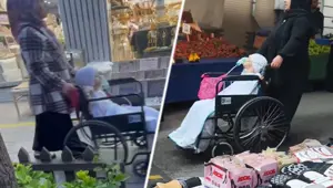 Dilencilerden yeni yöntem: Tekerlekli sandalye ve tıbbi hortumla kanser izlenimi veriyorlar