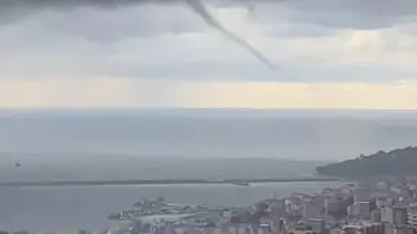 Zonguldak'ta denizde hortum oluştu
