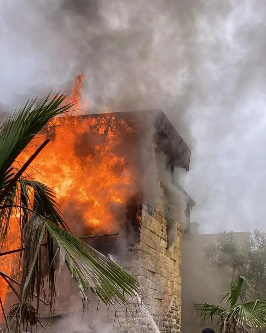 Dizi setinde yangın 2