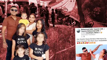 Feci kazada eşi ve çocuklarını kaybetti, iki gün önce yaptığı paylaşım yürekleri burktu