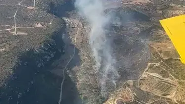 Çeşme'de tarım arazisinde yangın