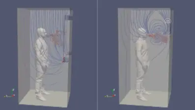 Asansördeki corona virüs tehlikesi simülasyonla gösterildi