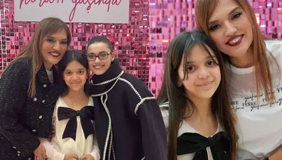 Demet Akalın'ın kızı Hira 11 oldu: Afra Saraçoğlu'ndan sürpriz ziyaret