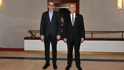 Erdal Beşikçioğlu'ndan Mansur Yavaş'a ziyaret