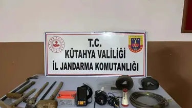 Kütahya'da kaçak tarihi eser kazısı: 6 şüpheli gözaltına alındı