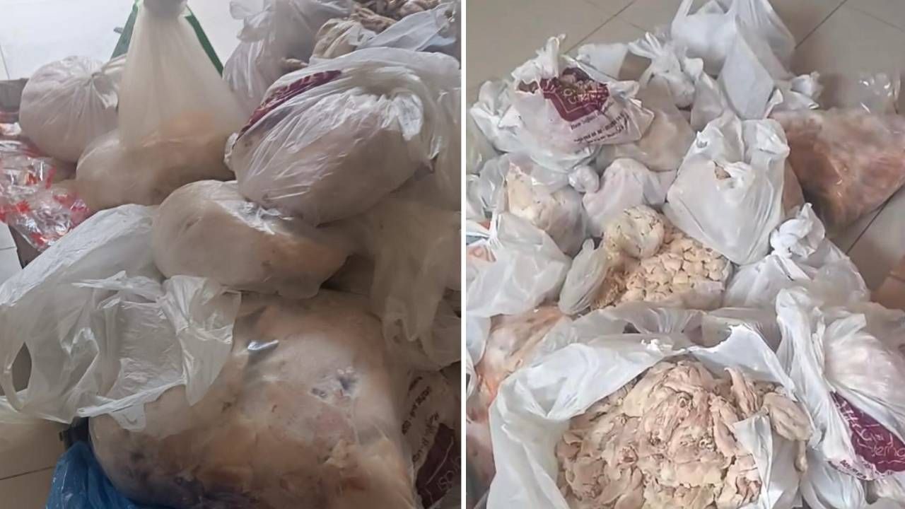 Elazığ'da mide bulandıran görüntü: 345 kilogram tavuk etine el konuldu