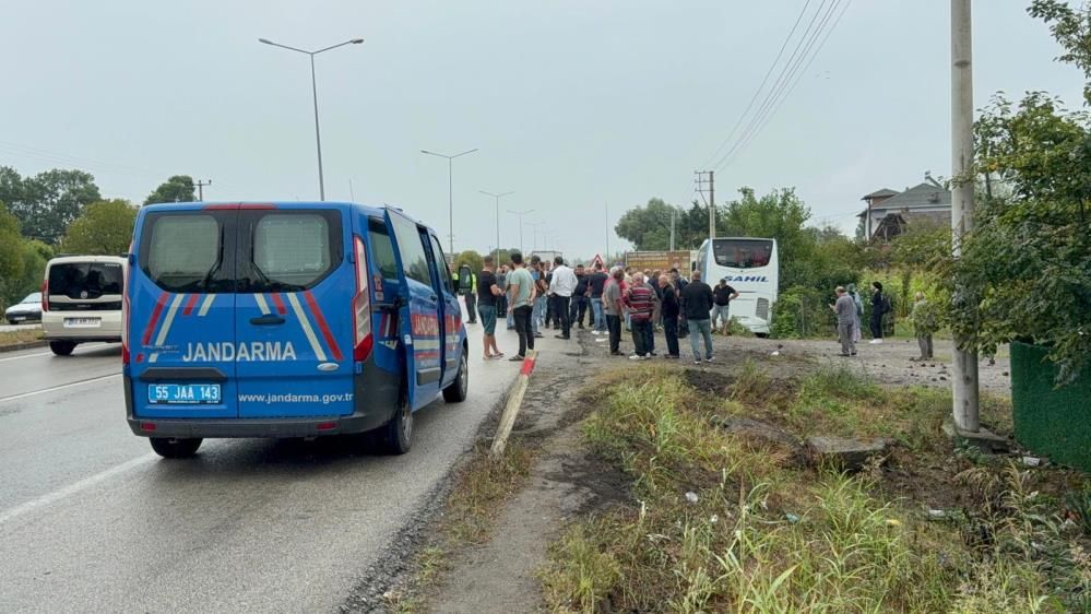 Samsun'da yolcu otobüsü kaza yaptı: 1 ölü, 1 yaralı