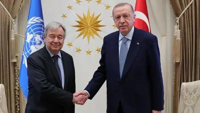 Cumhurbaşkanı Erdoğan açıkladı: Guterres&#x27;e Atatürk Barış Ödülü verilecek