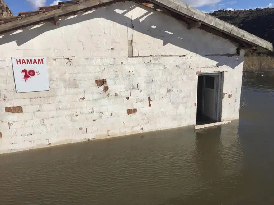 Tarihi hamam, baraj sularına gömüldü 8