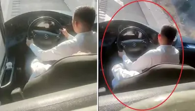 Şoför rahatsızlandı, muavin direksiyon hakimiyetini aldı: Yolcu otobüsünde panik anları