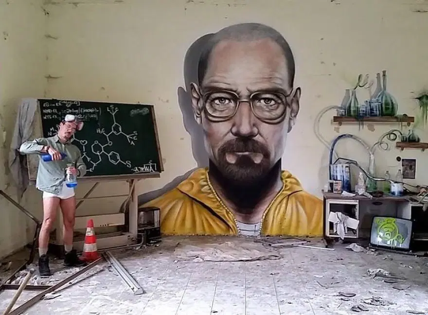 Fransız sokak sanatçısından 3 boyutlu grafitiler 46