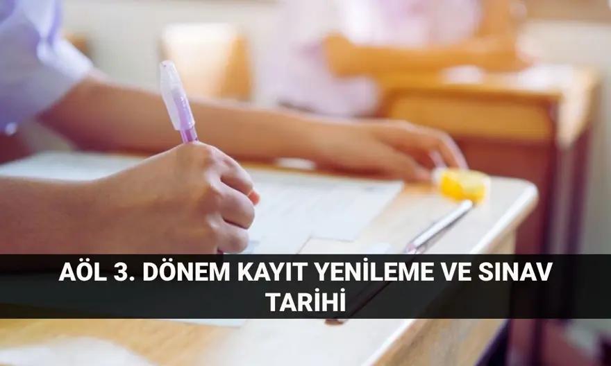 AÖL giriş ekranı: MEB açık lise kayıt yenileme son tarih ne zaman? AÖL 3. dönem sınav tarihleri 