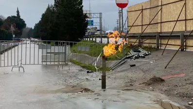 Kocaeli'de ikinci gaz yangını: 15 saattir yanıyor