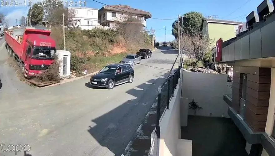 Sarıyer'de facia teğet geçti 1