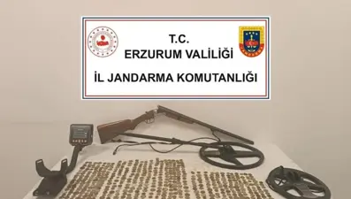 Erzurum'da 615 sikke ele geçirildi