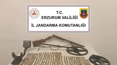 Erzurum'da 615 sikke ele geçirildi