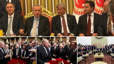 Meclis'te yeni yasama yılı resepsiyonu: Devletin zirvesi bir araya geldi