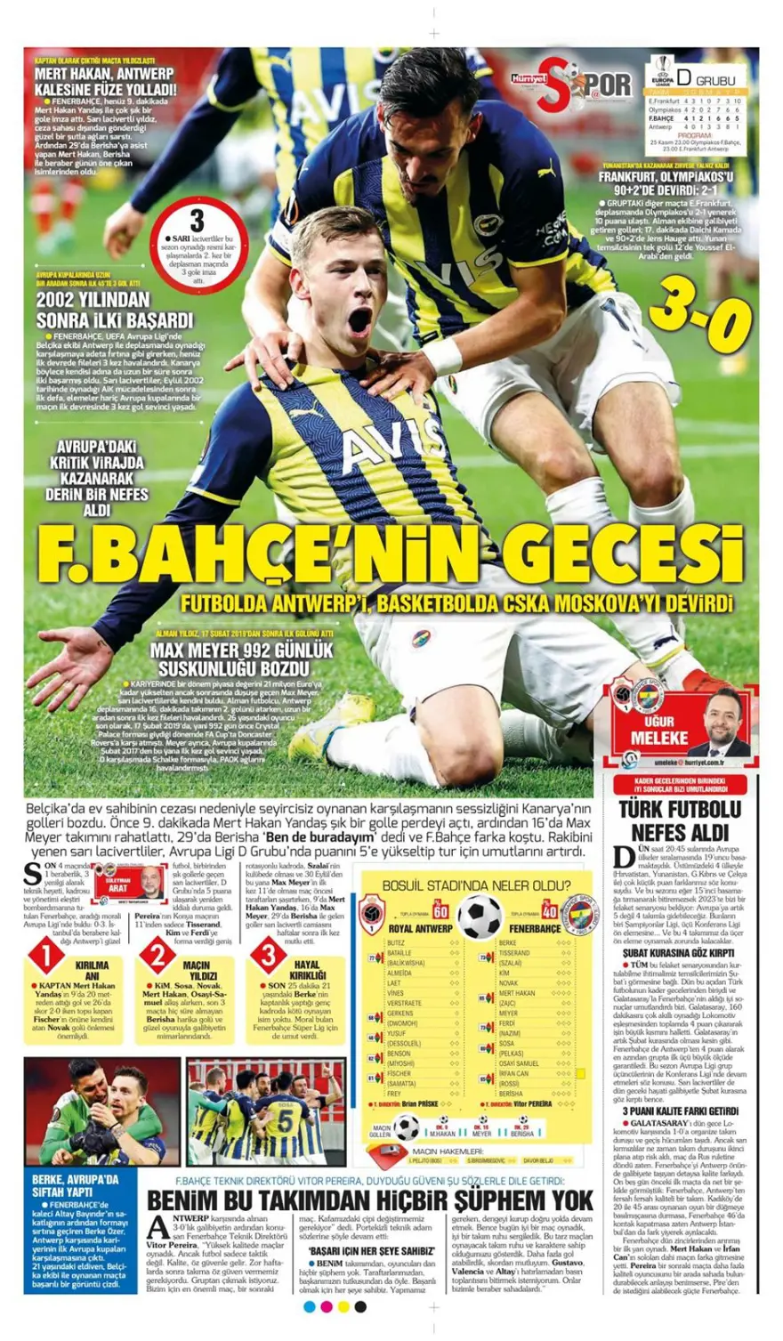 Günün spor manşetleri (5 Kasım 2021) 32