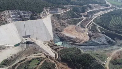 Yeşildere Barajı su tutmaya başladı