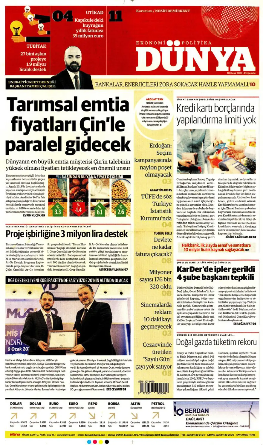 Günün gazete manşetleri - 10 Ocak 2019 5