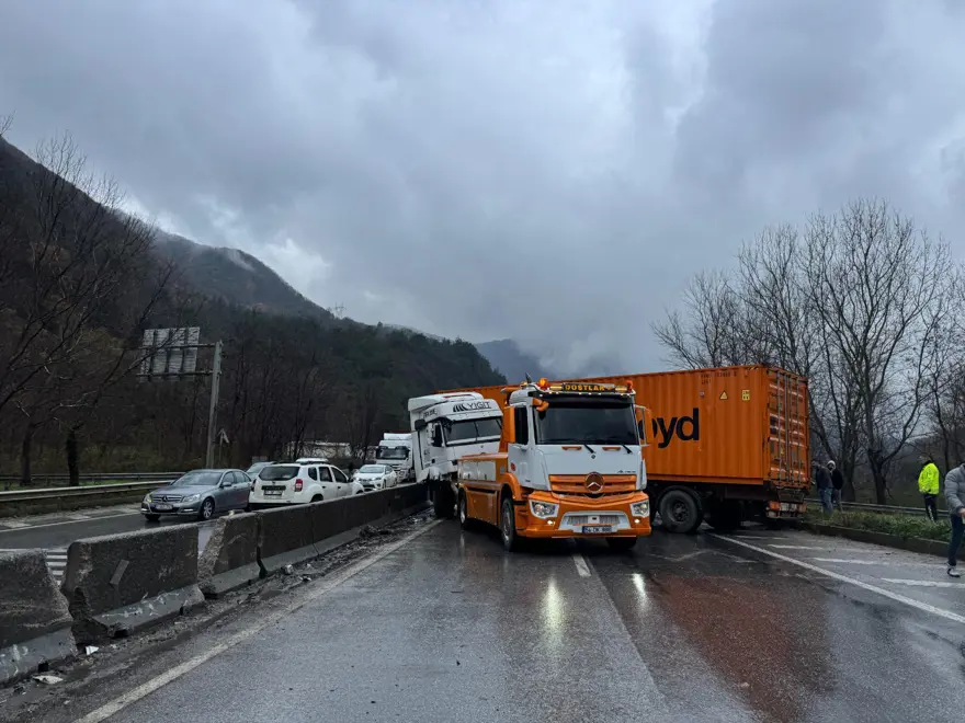 Sakarya-Bilecik kara yolunda TIR kazası 8