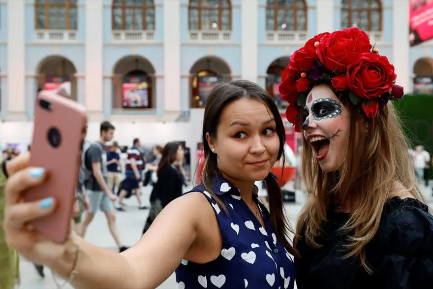 meksika festivalleri, ölüler günü festivali, dünya kupası 2018, moskova ölüler günü 8