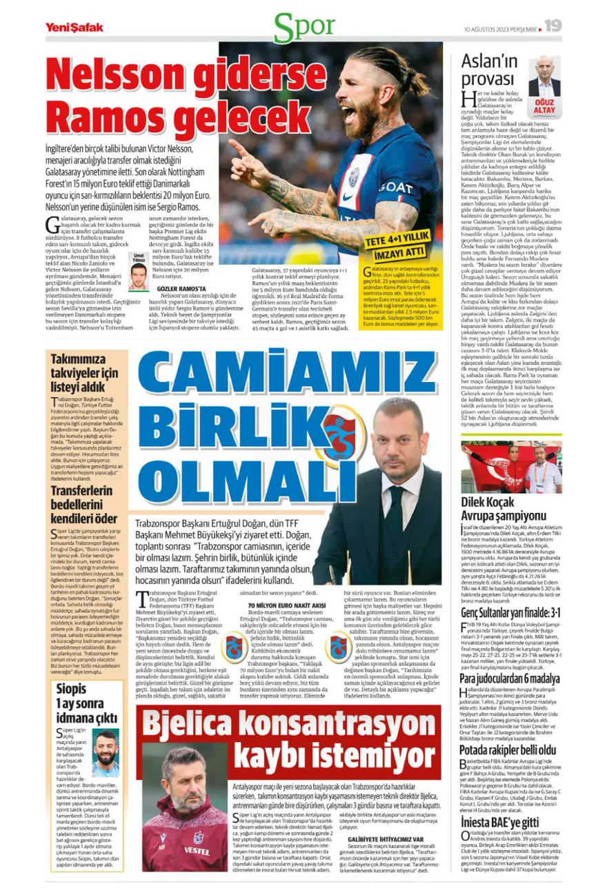 "İnat kırıldı, Livakovic geliyor" | 10 Ağustos 2023 spor manşetleri 18 "İnat kırıldı, Livakovic geliyor" | 10 Ağustos 2023 spor manşetleri 18