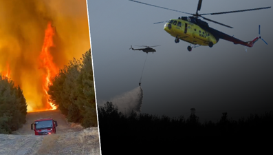 İzmir'de orman yangını kontrol altında: Çok sayıda ev tahliye edildi