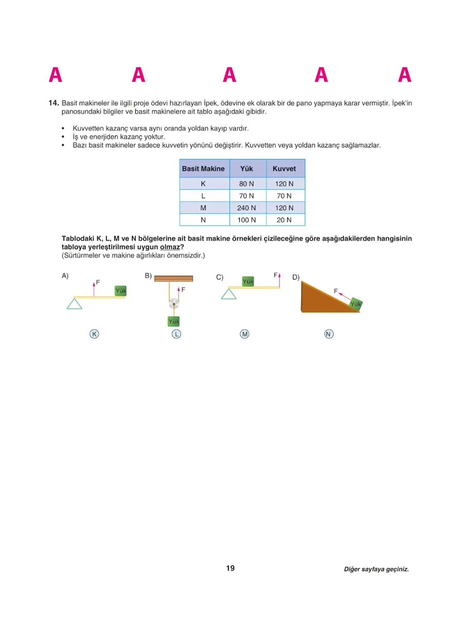 Uğur Okulları LGS deneme sınavı (Sayısal bölüm) 18