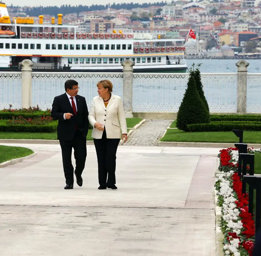 Merkel'den Davutoğlu'na Atatürk sorusu 1 Merkel'den Davutoğlu'na Atatürk sorusu 1