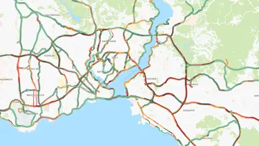 İstanbul trafiğinde yağmur yoğunluğu