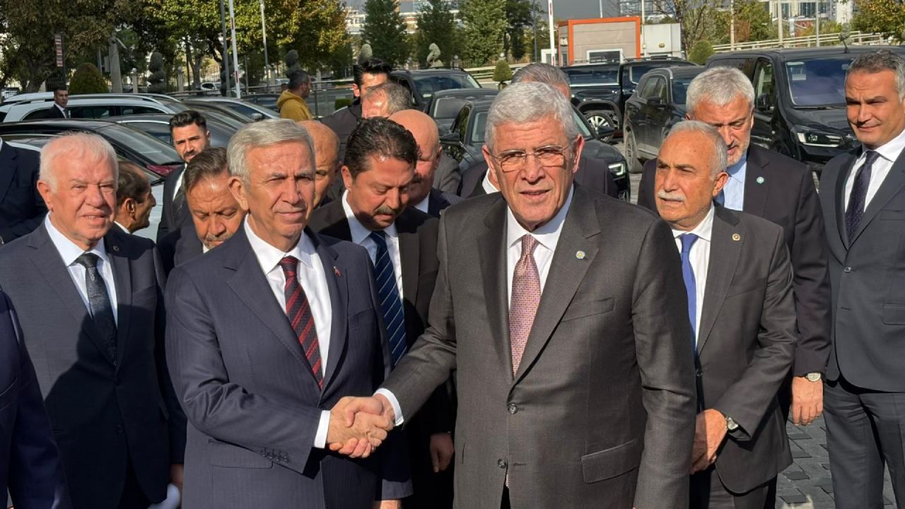 İYİ Parti lideri Dervişoğlu'ndan Mansur Yavaş'a ziyaret