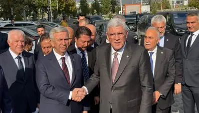 İYİ Parti lideri Dervişoğlu'ndan Mansur Yavaş'a ziyaret