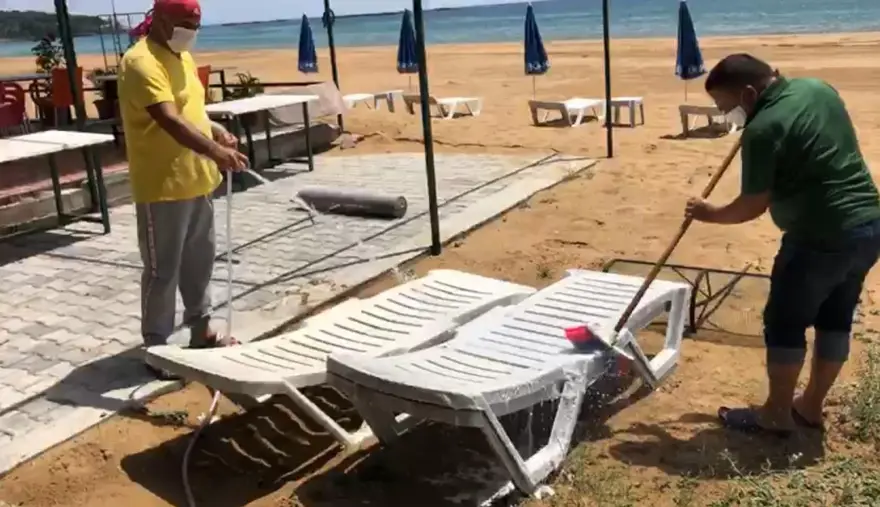 Halk plajlarında hazırlıklar başladı 5