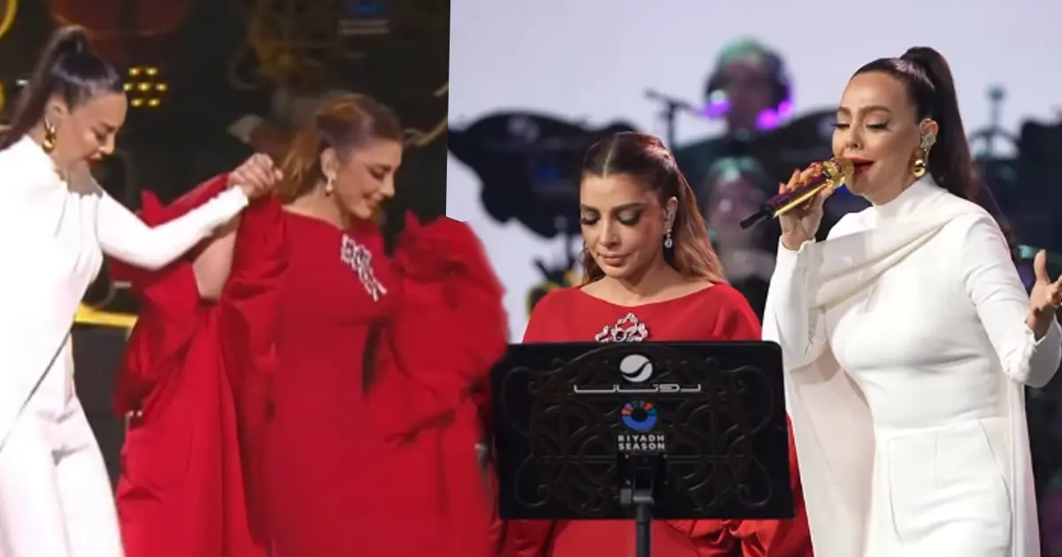 Ebru Gündeş ile Assala aynı sahnede. Hem Türkçe hem Arapça söylediler