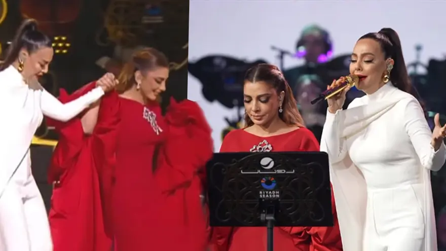 Ebru Gündeş ile Assala benzer sahnede. Hem Türkçe hem Arapça söylediler Ebru Gündeş ile Assala benzer sahnede. Hem Türkçe hem Arapça söylediler