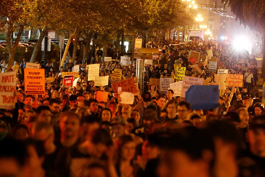 ABD'de Trump karşıtı gösteriler 6
