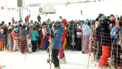 Sömestrın son haftasında Erciyes'te yoğunluk