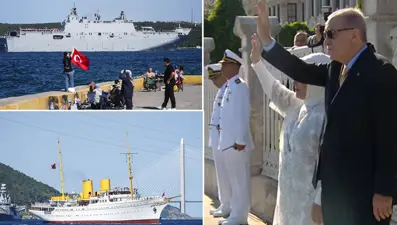 Büyük gurur: Mavi Vatan'ın Muhafızları İstanbul Boğazı'nda