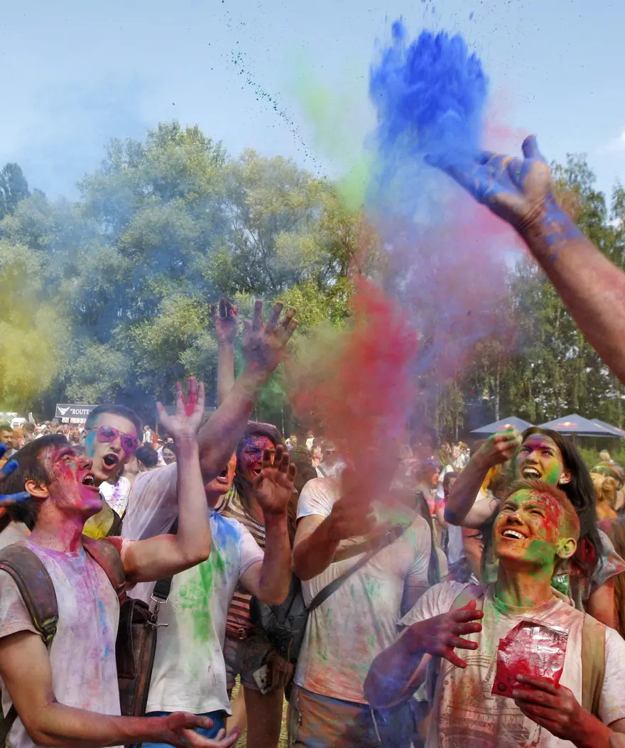 Kiev'de Holi Festivali 10