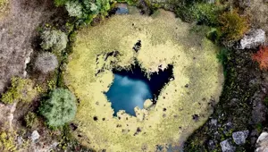 Timsah gözü hazan güzelliğiyle büyülüyor