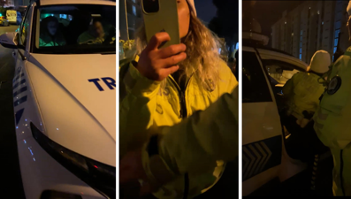 e-Devlet'te cezayı gördü, geri dönüp polislerle tartıştı